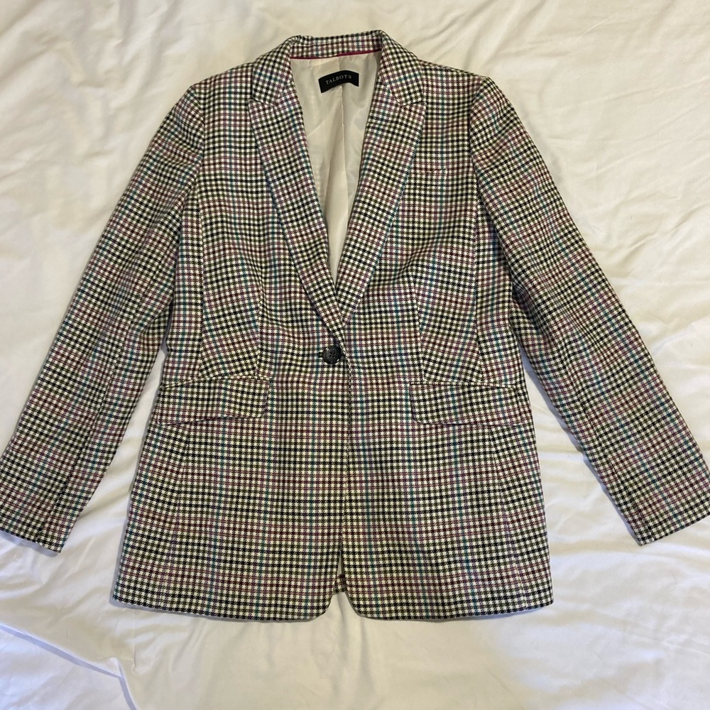 Talbots Checked blazer size small